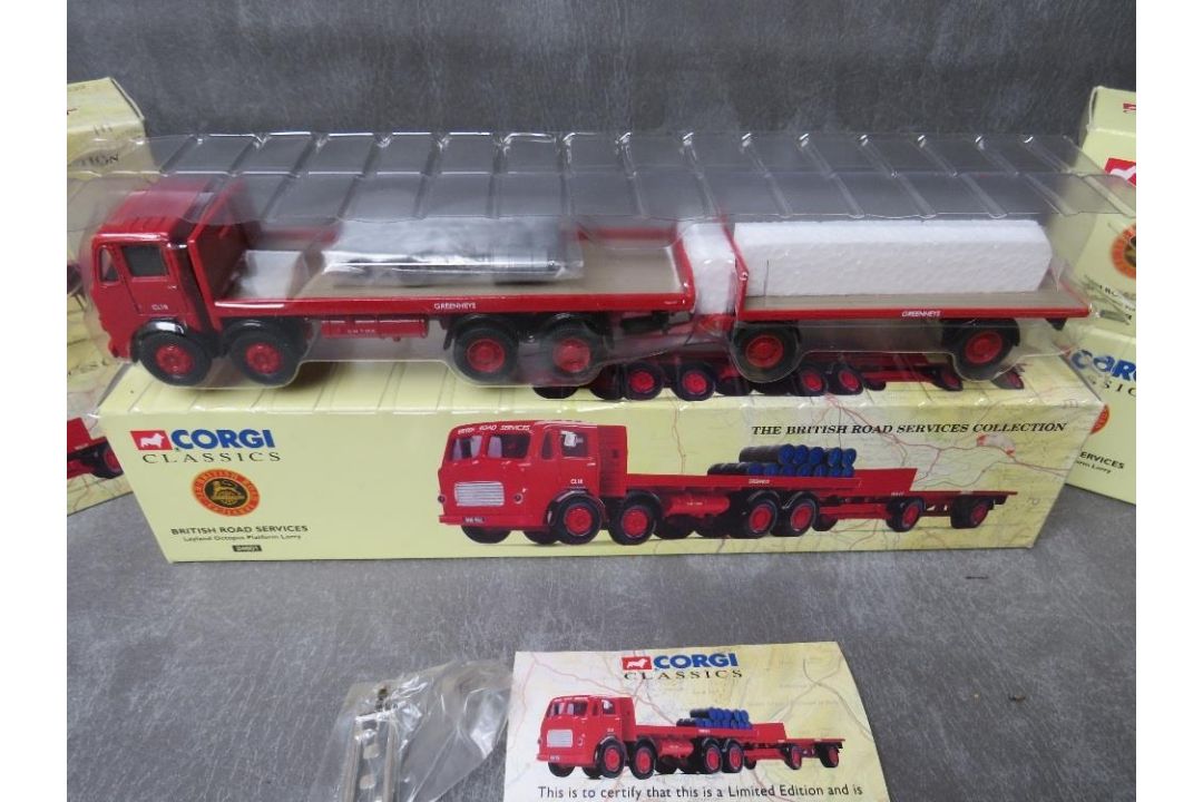 FIVE BOXED CORGI CLASSICS 24601 BRITISH ROAD SERVICES LEYLAND OCTOPUS PLATFORM LORRY, all limited - Image 2 of 2