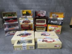 MIXED BOX OF DIE CAST VEHICLES TO INCLUDE FOUR MATCHBOX DINKYS DY1, DY7, DY12 and DY33A, Corgi