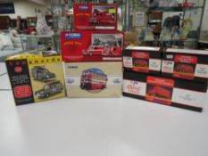 SEVEN BOXED DIE CAST VEHICLES, to include Vanguard 1:43 scale Post Office Telephones double pack,