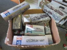 A LARGE BOX OF EMPTY BOXES, mainly for Corgi Military Models