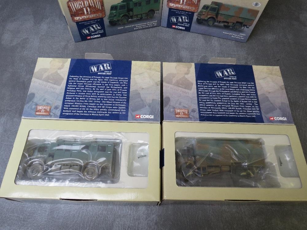 SIX BOXED CORGI D DAY BEDFORD MILITARY VEHICLES, all 1:50 scale, to inlcude 3 x CC60301 Bedford - Image 2 of 2