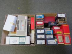 TWO BOXES OF EMPTY 00 GAUGE TRAIN BOXES TO INCLUDE HORNBY, Bachmann, Mainline, Airfix etc