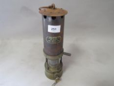 A J H Naylor Limited of Wigan miners lantern