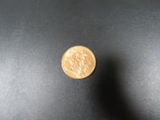 A George V full sovereign dated 1913