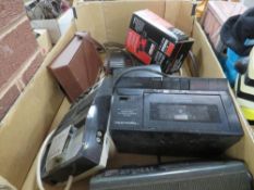 A small assortment of audio visual equipment