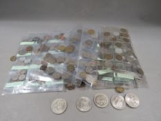 A collection of British and World coins
