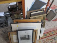 A quantity of mainly framed oils, watercolours and prints, various artists and subjects