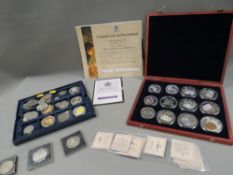 A quantity of collectors coins including silver examples