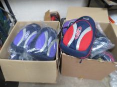 Two large boxes containing 16 unused GIG flute cases