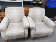 Two modern 'Next' armchairs