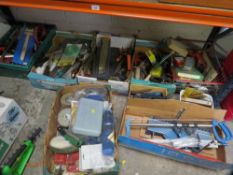 A large selection of tools (crates not included)