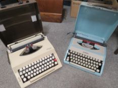 Two vintage portable typewriter's