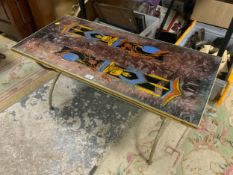 A retro eastern coffee table