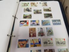 Four stamp albums and stock books to contain British and foreign stamps