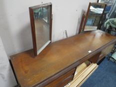 A mid-century White and Newton Ltd teak dressing table W 164 cm