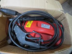 A boxed Power Devil pressure washer