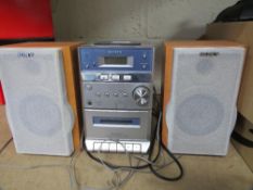 A Sony cassette CD micro system