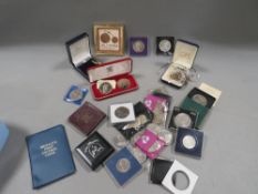 A collection of vintage coinage etc