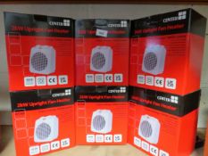 A quantity of six boxed 2kw fan heaters