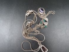 Four hallmarked silver necklaces