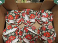 Six Royal Albert 'South Pacific' cups and saucers