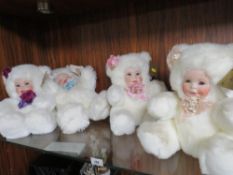 Four Sandra William baby teddys
