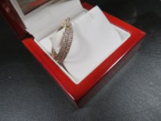 A pair of 9 carat gold hoop earring approx. weight 2.4g