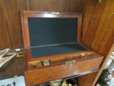 A large wooden writing slope