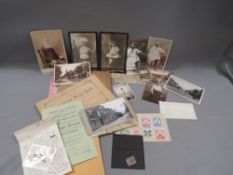 Antique postcards, stamps ephemera etc