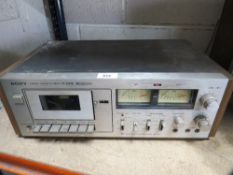 A Sony stereo cassette deck TC206 SD