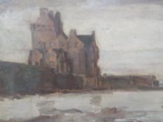 Indistinctly signed early to mid 20th century, framed, oil on canvas impressionist study of