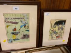 A selection of assorted pictures and prints to include two examples by W Heath Robinson