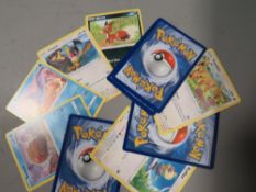 A box of vintage Pokemon cards - holo cards