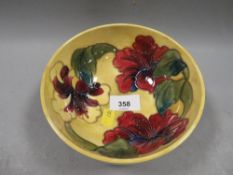A Moorcroft footed bowl