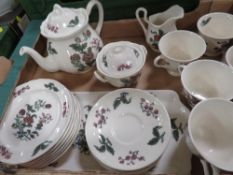 A Tray of Wedgwood Mandarin tea ware (some marked as seconds)