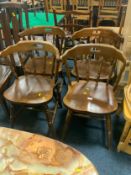 A set of four armchairs