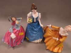 Three Royal Doulton figurines to include 