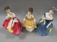 Three Royal Doulton figurines to include 