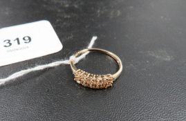 A hallmarked 9 carat gold dress ring approx. weight 2.1g