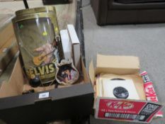 A tray of Elvis collectables to include 7