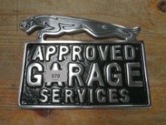 Jaguar Approved Garage plaque**