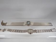 A hallmarked silver rotary wrist watch together with a Talis example