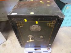 An antique Samuel Withers fire resistant safe