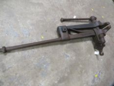 A blacksmiths bench vice