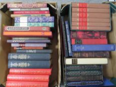 Two boxed of Folio Society books
