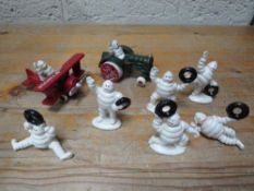 Six small Michelin figures**