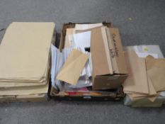 A large selection of assorted envelopes