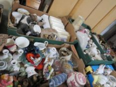 Four trays of mixed ceramics and glassware