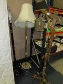 Three vintage retro standard lamps