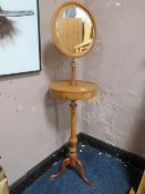 A Victorian gentleman's shaving stand in mahogany
